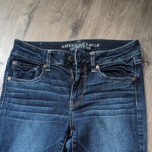 American Eagle Outfitters Women's Dark Blue Jeans